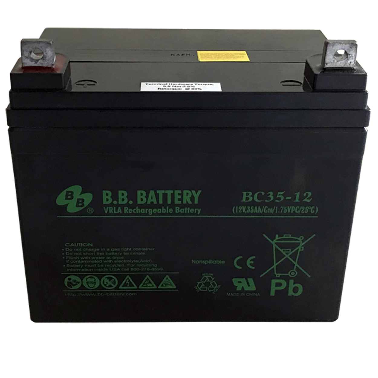 Battery (12 volt, 35 amp-hour) - Bull Dog Pro Sirocco