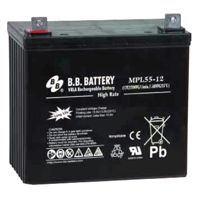 Battery (12 volt, 55 amp-hour) - Bull Dog Pro Sirocco
