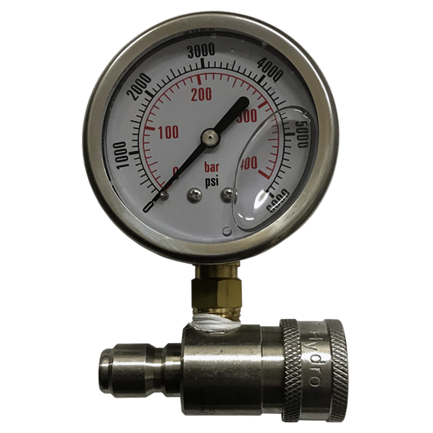 ⅜" Pressure Test Gauge - Bull Dog Pro Sirocco