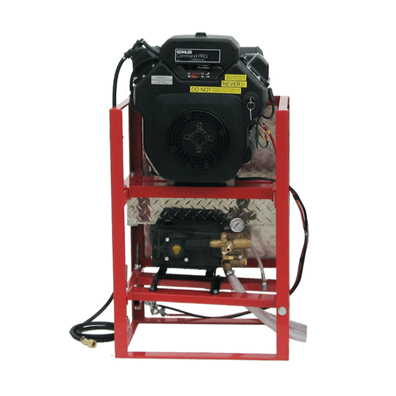 Dual feed pressure online washer